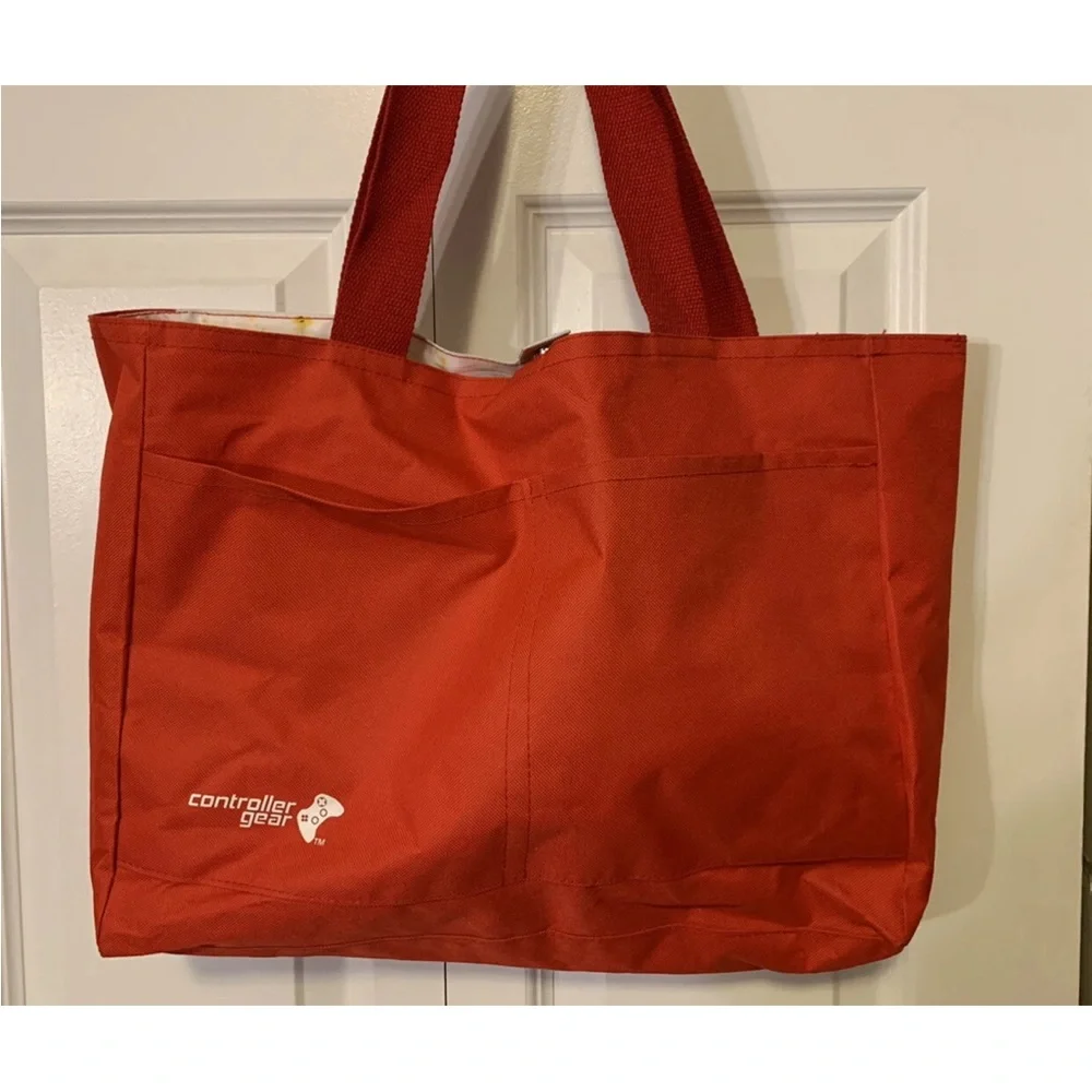 Super‎ Mario Tote Bag with Red Handles had controller gear